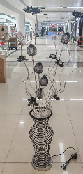 FLOWER VASE LAMP 150CM (SILVER) (LD2040-150 S)